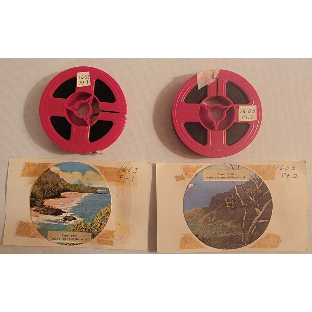 Super 8 MM Colorama Island of Kauai Hawaii-Two Parts
